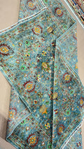 Muted Turquoise Hand-Knotted Afghan Rug | Premium Ghazni Wool